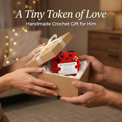 Handcrafted Crochet Game Controller Gift, Unique Husband Birthday Present, Custom for Him, Thoughtful Gaming Plushie for Men - style: for Husband