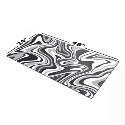Gamer Boss - Gaming Mouse Pad - 48 x 24 Inches - 4mm Thick with Stitched Edges, Non-Slip Rubber Base, Premium Cloth Mousepad, Desk Mat for Laptop, Keyboard, Computer & PC (Mega, Swirl) - color: Swirl, size: 48" x 24"
