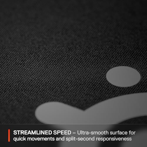 SteelSeries QcK XL Performance Speed Gaming Mousepad — Extra Density for a Smooth Glide — Low-Profile Edge Stitching — Non-Slip Neoprene Rubber Base — 15.75 x 34.43 inch — FPS, MOBAs, RTS, MMO - size: XL, style: Speed