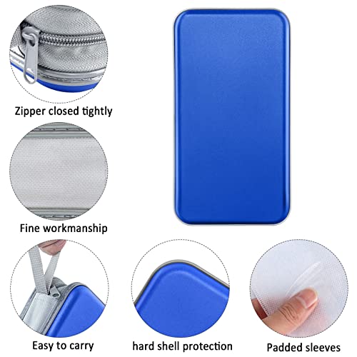 Siveit CD Case Holder, 80 Capacity CD/DVD Case Holders Wallet Hard Plastic CD DVD Disc Cases Storage Binder for Car Home Office Travel (Blue) - color: Blue