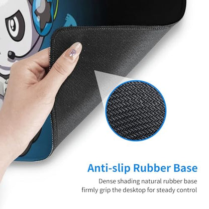 Cute Cartoon Panda Mouse Pad Large Gaming Mousepad Non-Slip Rubber Base Keyboard Mouse Mat for Laptop Keyboard Desktop 31.5 x 11.8 inch - color: Cute Cartoon Panda