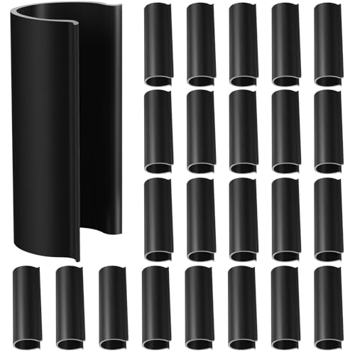 Jetec 32 Pcs PVC Pipe Clips Pool Cover Clamps for Above Ground Pool Greenhouses, Row Covers, Garden, Shelters, Bird Protection, 2.4 Inch Long(for 3/4 Inch PVC Pipe,Black) - color: Black, size: for 3/4 Inch PVC Pipe