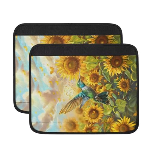 Wheelchair Armrest Covers Wheel Chair Accessories Adults 2 Pack Wheelchair Arm Pads for Office Transport Chair Pressure Relief Hummingbird - color: Hummingbird