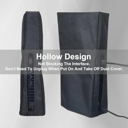 Dust Cover for PS5 Pro Console. EMiEN Oxford Fabric Anti-Scratch Waterproof Dust Guard with Back Cable Port Compatible with Sony PlayStation 5 Pro Digital & Disk Version