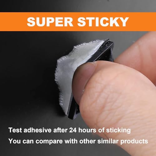 100 Pack 1.1 inch Zip Tie Adhesive Mounts Self Adhesive Cable Tie Base Holders with Multi-Purpose Tie wire clips with screw hole,Anchor stick on wire holder with 8 inch zip ties（White） - color: 100 Pack 1.1“ White