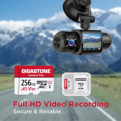 Gigastone 256GB Camera Plus Series Memory Card, Read Speed up to 100MB/s. Ideal for Full HD Video Gopro Drone Android Camera, A1 Micro SDXC Card with Mini Case and SD Adapter. - color: 256 GB