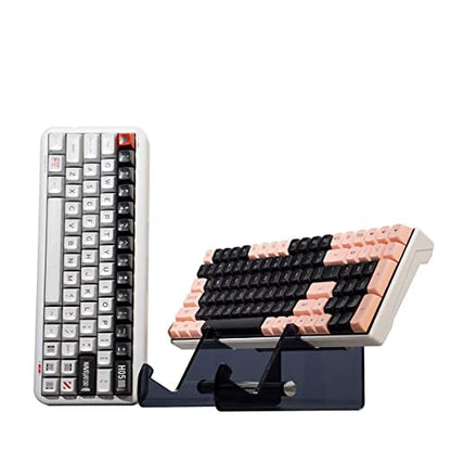 Sumgsn Keyboard Display Stand, Keyboard Storage Stand, Keyboard Holder, Black Transparent Acrylic Stand for Two Mechanical Keyboard - color: Black