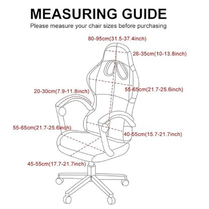 Gaming Chair Covers, 3D Printing One-piece Universal Fit Gaming Chair Seat Cover with Armrest Sloipcover(Color:Style 6) - color: Style 6