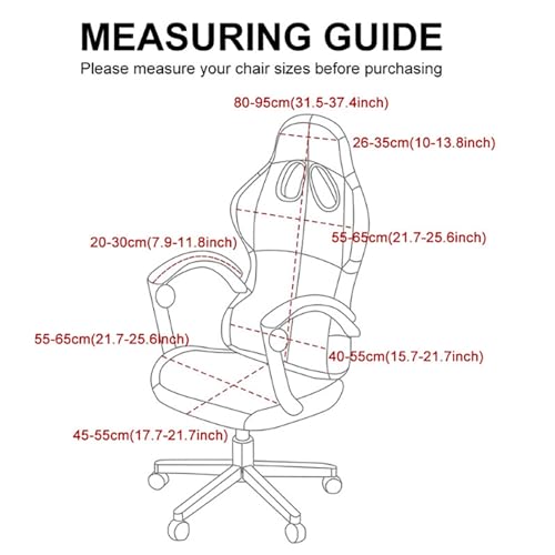 Gaming Chair Covers, 3D Printing One-piece Universal Fit Gaming Chair Seat Cover with Armrest Sloipcover(Color:Style 5) - color: Style 5