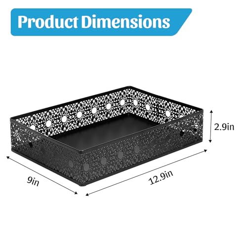 Letter Desk Tray Organizer, Metal Mesh File Basket for Office Home | Decoration Drawer Trays, Large Capacity Heavy-Duty Storage Box, Desktop Bin for Document, A4 Printer Paper, Mail, Paperwork - style: Pattern 3#