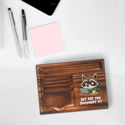 Funny IT Desk Organizer Gift, Sticky Note Holder for Developer Engineer Coworker, Office Humor Memo Pad Holder Work Desk Accessory STYW3 - style: IT Desk Organizer Gift