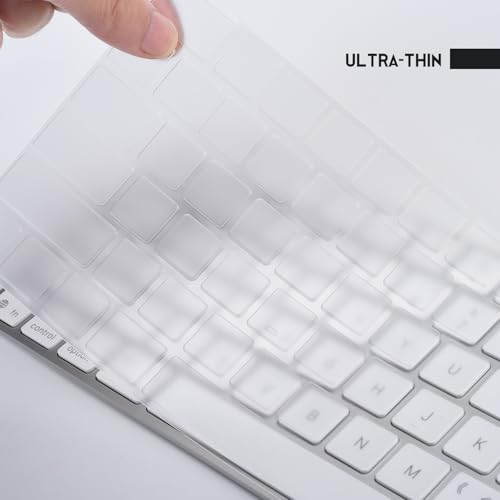 Keyboard Cover Skin Compatible with 2024 Magic Keyboard and Numeric Keypad A3119 MXK73LL/A, Ultra-Thin Apple Magic Keyboard TPU Protector - Transparent - size: Magic Keyboard with Numeric Keypad