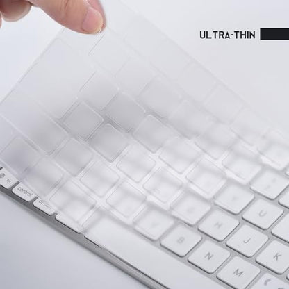 Keyboard Cover Skin Compatible with 2024 Magic Keyboard and Numeric Keypad A3119 MXK73LL/A, Ultra-Thin Apple Magic Keyboard TPU Protector - Transparent - size: Magic Keyboard with Numeric Keypad