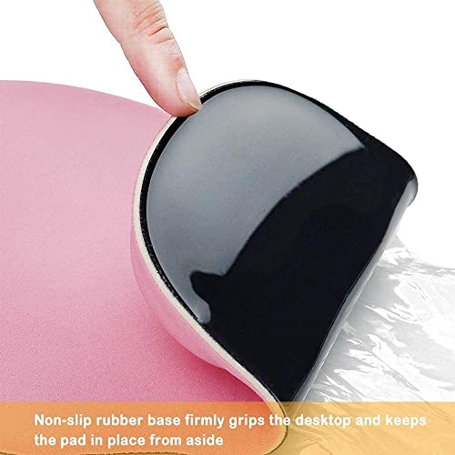 Office Mousepad with Gel Wrist Support - Ergonomic Gaming Desktop Mouse Pad Wrist Rest - Design Gamepad Mat Rubber Base for Laptop Computer -Silicone Non-Slip Special-Textured Surface (08Navy) - color: 08Navy