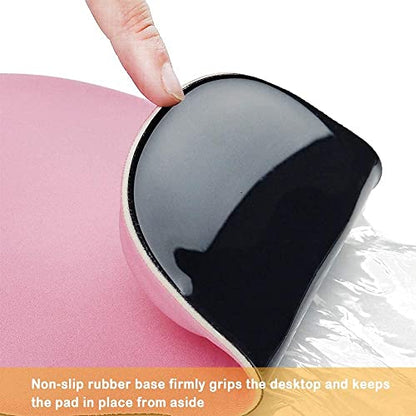 Office Mousepad with Gel Wrist Support - Ergonomic Gaming Desktop Mouse Pad Wrist Rest - Design Gamepad Mat Rubber Base for Laptop Computer -Silicone Non-Slip Special-Textured Surface (08Navy) - color: 08Navy
