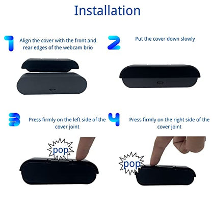 Webcam Cover Compatible with Logitech Brio 4K Webcam, Camera Lens Privacy Webcam Covers for Logi Brio hd 4K Pro