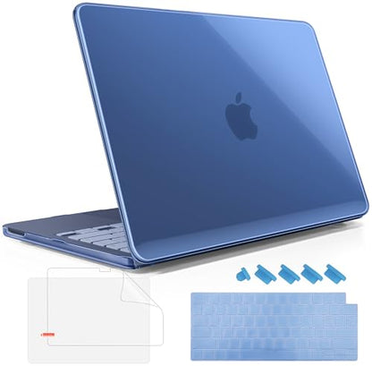 May Chen for MacBook Neo 13 inch Liquid Retina Display ((2026 Release A3404), Slim & Lightweight Protective Case with Screen Protector&Keyboard Cover&Dust Plug, Crystal Indigo - color: Crystal Indigo