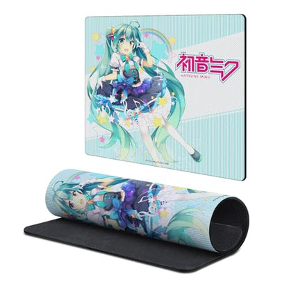 Head Case Designs Officially Licensed Hatsune Miku Stars and Rainbow Graphics 9.84 x 11.81 x 0.12 inches (250 x 300 mm) - S Gaming Office Desk PC Keyboard Mouse Mat Pad - color: Stars and Rainbow, size: 9.84 x 11.81 x 0.12 inches (250 x 300 mm) - S