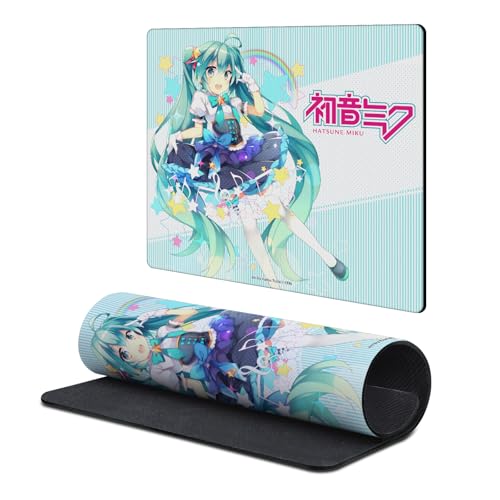 Head Case Designs Officially Licensed Hatsune Miku Stars and Rainbow Graphics 9.84 x 11.81 x 0.12 inches (250 x 300 mm) - S Gaming Office Desk PC Keyboard Mouse Mat Pad - color: Stars and Rainbow, size: 9.84 x 11.81 x 0.12 inches (250 x 300 mm) - S