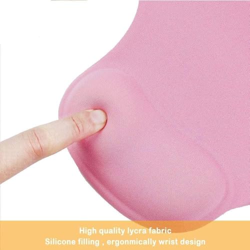 Office Mousepad with Gel Wrist Support - Ergonomic Gaming Desktop Mouse Pad Wrist Rest - Design Gamepad Mat Rubber Base for Laptop Computer -Silicone Non-Slip Special-Textured Surface (05LakeGreen) - color: 05LakeGreen