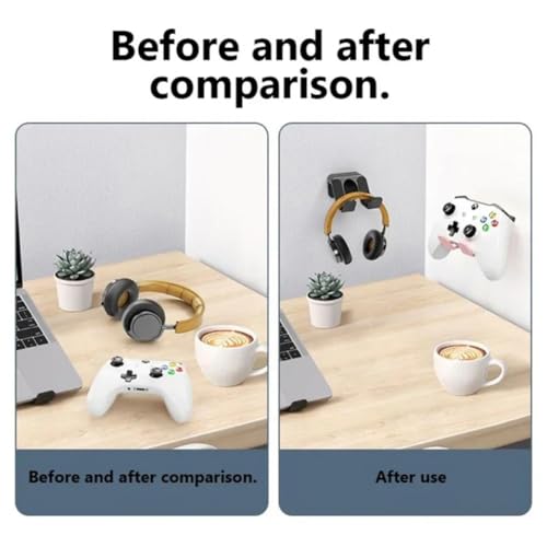 Storage Rack Wall Mounted Game Controller Bracket for Nintendo Switch Pro/PS5/PS4/Xbox Gamepads Stand Hanger Holder Accessories (White (4 Pieces)) - color: WHITE (4 PIECES)