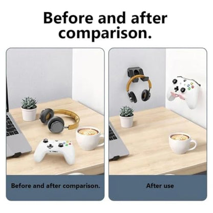 Storage Rack Wall Mounted Game Controller Bracket for Nintendo Switch Pro/PS5/PS4/Xbox Gamepads Stand Hanger Holder Accessories (White (4 Pieces)) - color: WHITE (4 PIECES)