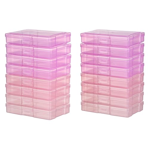 novelinks Photo Storage Boxes with Handle, Photo Organizers and Storage | 1Pack Color, Photo Albums 4x6 Pictures, Photo Cases, Classroom Organization, Index Card Box, Photo Card Holder, Seed Storage - color: Pink Gradient