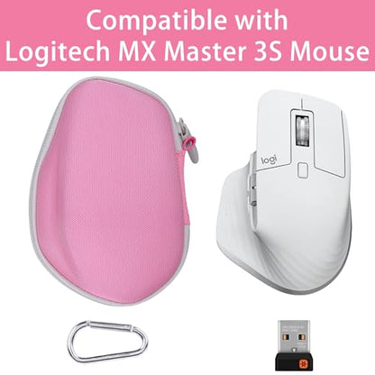 co2CREA Hard Case Replacement for Logitech MX Master 4 / Master 3S / 3 Wireless Performance Mouse (Pink Case) - color: Pink Case, style: For Master 4/3S/3