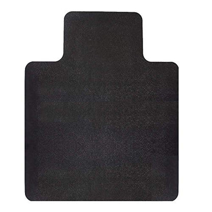 RESILIA Office Desk Chair Mat with Lip - for Low Pile Carpet (with Grippers) Black, 45 Inches x 53 Inches, Made in The USA - color: Black, size: 45" x 53" with lip
