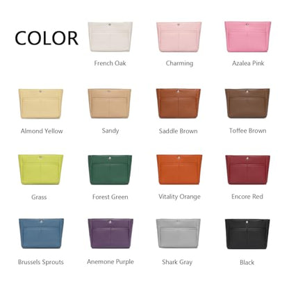 YONEBN waterproof Storage Bag Lightweight Large Capacity nylon Bag Inner Bag Handbag Organizer - color: Pu/French Oak