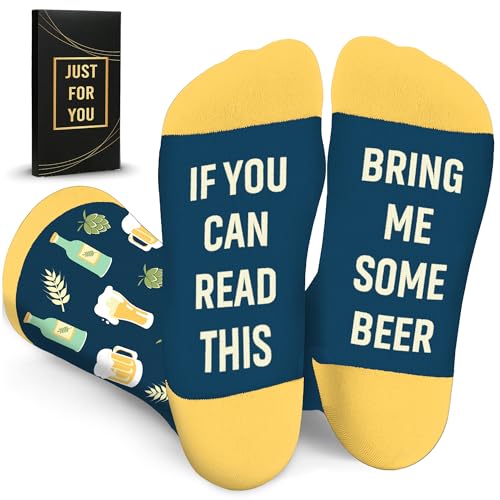 ZAGKOO Funny Socks for Men, Women - Stocking Stuffers for Men - color: Beer