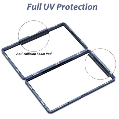 ZINHO Graded Card Case Magnetic Aluminum Alloy Slab Protector Display Case Fits 35PT PSA/CGC/CSG Cards, UV Protection (Dark Blue) - color: Dark Blue, style: PSA Card Case