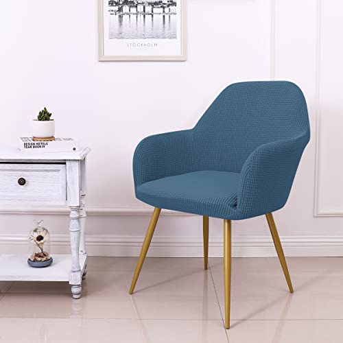 Yonus Dining Room Chair Slipcovers Parsons Chair Covers Sets Armchair Covers Removable Chair Protector Cover Seat Slipcovers for Living Room (1, Dust Blue) - color: Dust Blue, size: 1