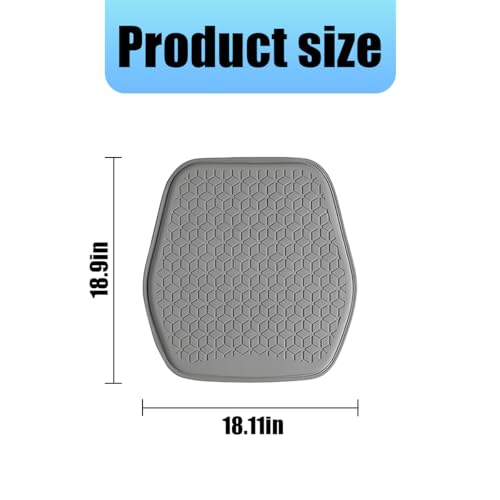 Zpana Gel Car Seat Cushion, Non-Slip & Comfortable Automotive Chair Protector Pad for Driving, Breathable Vehicle Interior Mat Cover Accessories, Universal for SUV Sedan Truck (Gray) - color: Gray