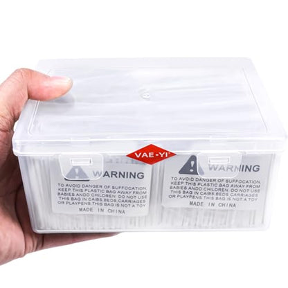 1200 pcs Fiber Splice Tube Splice Sleeves(2.6mm diam, 60mm Length) with Tool Box Fusion Fiber Optic Cable Heat Shrinks Tubing 304 Stainless Steel PE Clear Bare Pipe hot melt Protection Tubes