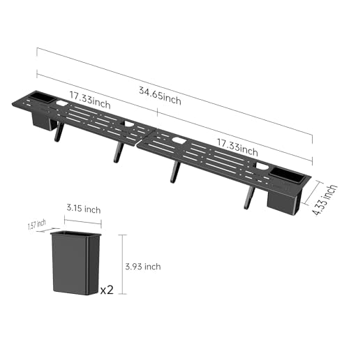 CABTE Adjustable Steel TV Top Shelf, Floating TV Stand, Universal Monitor Shelf for Soundbar, Game Console, Cable Box, Router Shelves (34.65 x 4.33 inch) | Universal Monitor Shelf for Game Console, Cable Box, Router Shelves (34.65 x 4.33 inch) - style: 34