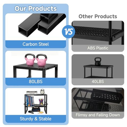 Locker Organizer Shelf, Adjustable Width and Height, Stackable Metal Locker Shelf,Locker Organizer Shelves Ideal for School, Office,Gym Lockers