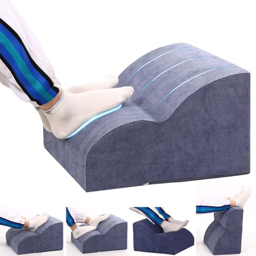 Foot Rest for Under Desk at Work.Multifunctional 3-Tier Foot Stool,with Washable Footrest.for Under Desk,Office Chair Gaming Chair & Sofa,Leg Elevation Pillow,Supports Posture-Light Blue - color: Light Blue