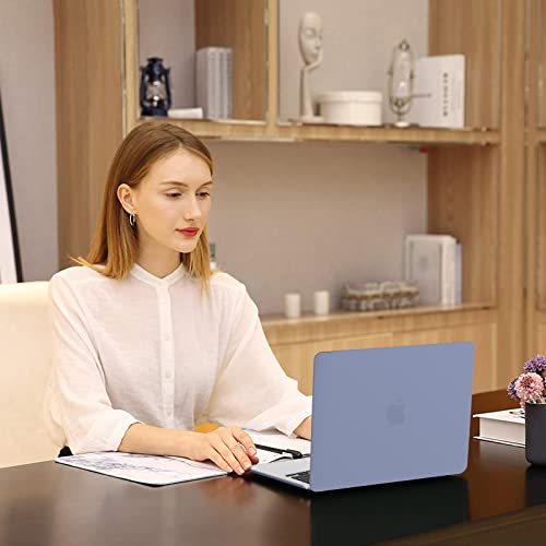 MOSISO Compatible with MacBook Air 13 inch Case M5 2026 M4 2025 M3 M2 2024-2022 A3449 A3240 A3113 A2681, Scratches-Resistant Protective Hard Shell for MacBook Air 13.6 inch Case, Lavender Gray - color: Lavender Gray