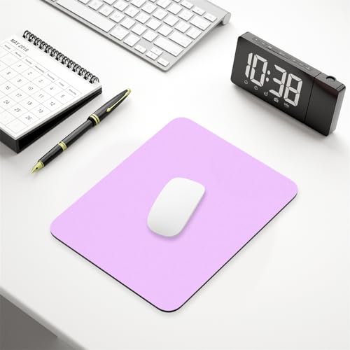 Hsurbtra Mouse Pad, Premium-Textured Square Mousepad 7 x 9 Inch, Thick 3 mm Anti-Slip Waterproof Rubber Pretty Cute Computer Mat for Office Gaming Laptop Women Kids Vanilla Purple - color: Vanilla Purple, size: Square Mousepad (7" x 9")