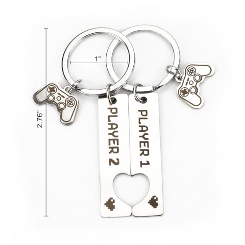 Couple Keychain Sets Matching Keychians Gift Sets for Couples Unique Love Keycharms for Him or Her