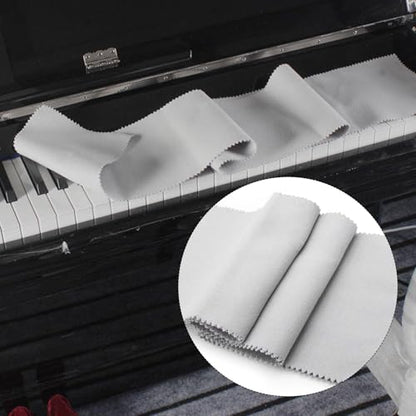 CashBeat 88 Key Piano Keyboard Dust Cover Velvet Red Gray Set | Velvet cloth, red and gray 2-pack, fits 88-key upright grand digital piano, anti-dust keyboard protector - size: cover