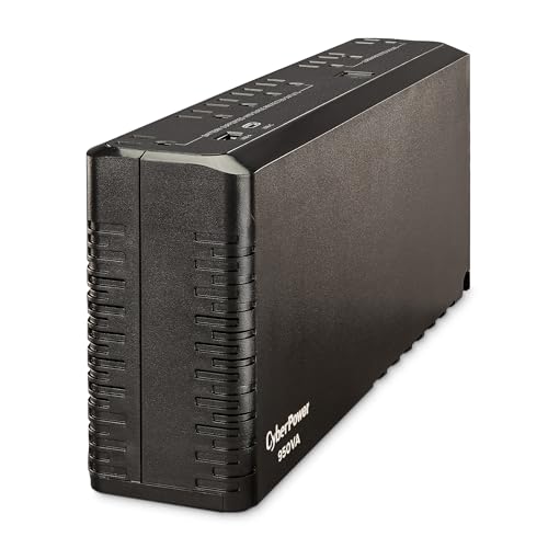 CyberPower SL950U Standby UPS Battery Backup and Surge Protector, 950VA/510W, 8 Outlets, USB Charge Ports, Slim Profile, UL Certified - size: 950VA, style: Slim