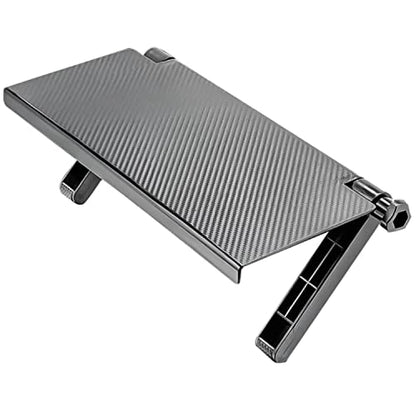 TV Top Shelf Mounting Bracket 13 Inch Flat Panel Mount Adjustable Mount on Monitors to Hold Cable Boxes, Camera, Media Boxes, Game Console and Home Decor Foldable Organizer