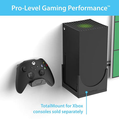 TotalMount Controller Wall Stand (1 Pack) with Non-Slip Pad & Removable Adhesive for Xbox, PS5, PS4, and Nintendo – This Premium Holder Won’t Damage Your Wall with Screws or Permanent Adhesive - color: Premium Black – One Pack