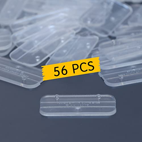 56PCS 6inch Action Figure Display Peg Stand, Figure Toy Support Base Holder, Compatible with 1/12 Mavel Legends Series/GiJeo Classified Series/D C/Mo tu Figures, Square - color: Transparent(Square)