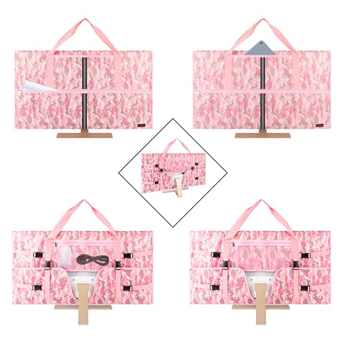 Travel Carrying Bag Compatible with 32" All-in-One Desktop Computer and 32" Monitor (Camouflage Pink) - color: Camouflage Pink
