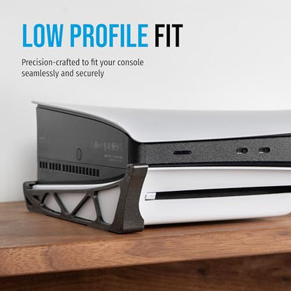 Glistco Skates - Horizontal Stand Compatible with PS5 Slim (Galaxy Black) - color: Galaxy Black