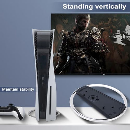 Glieskir Vertical Stand Compatible with PS5 Slim & PS5 Pro – Sturdy Base and Secure Mount for PlayStation 5 Slim and Pro Consoles