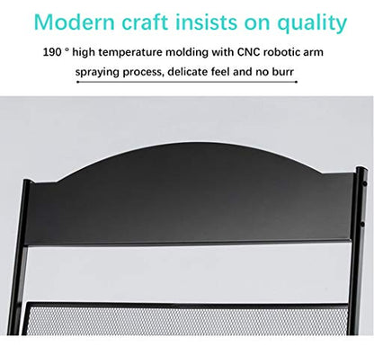 Iron Simple Floor-Standing Magazine Display Rack - Black